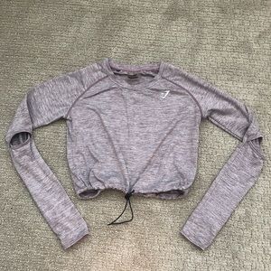 Gymshark long sleeve cop top with adjustable strap